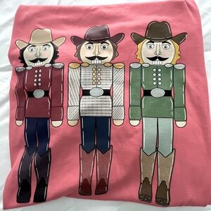 3 Nutcrackers Graphic Tee - Pink. Gildan brand. Size 2XL